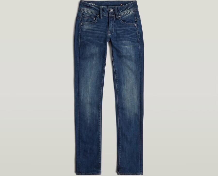 G-Star RAW Midge Straight Jeans II Donkerblauw Dames - Foto 3