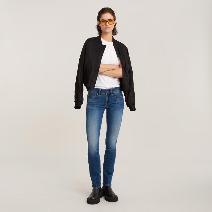 G-Star Raw Straight Jeans MIDGE SADDLE MID STRAIGHT - Foto 2