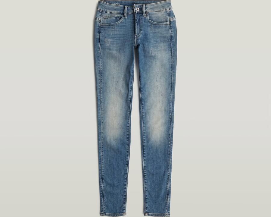 G-Star RAW Skinny fit jeans Midge Zip Mid Skinny met ritszakken achter - Foto 7
