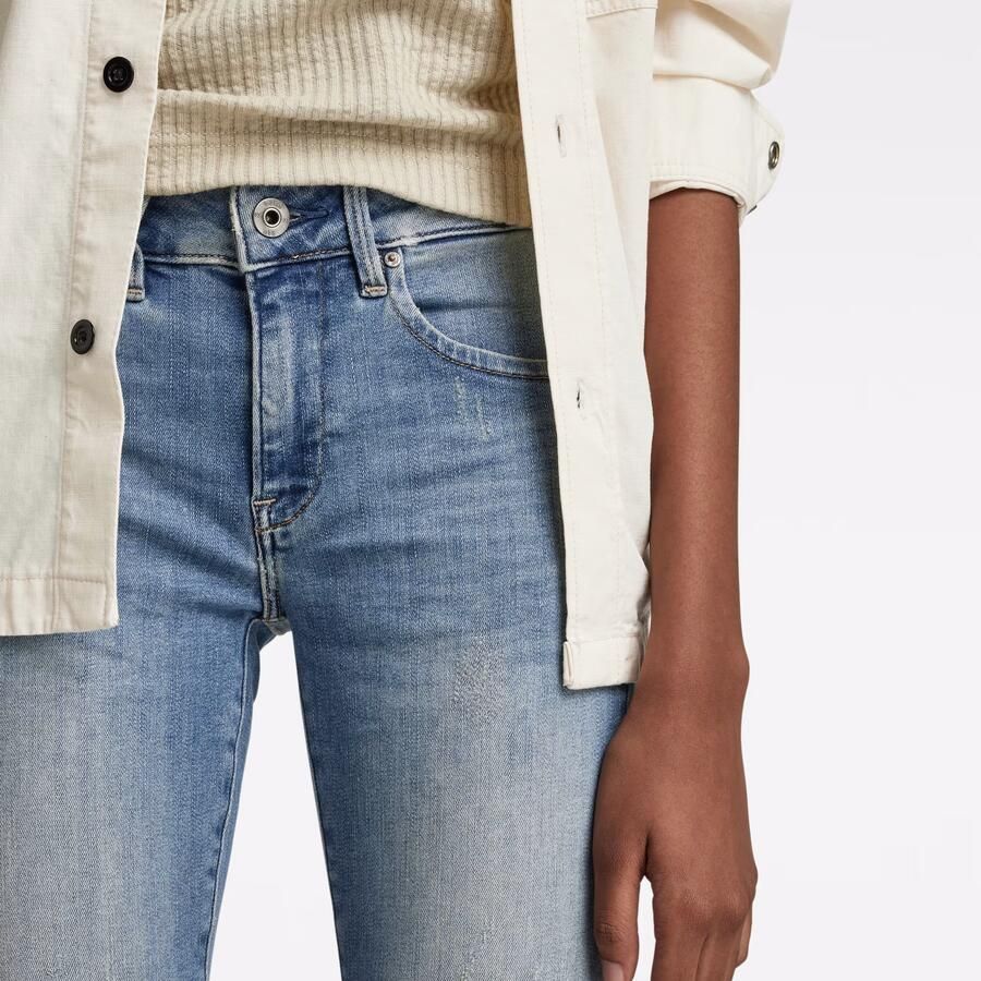 G-Star RAW Skinny fit jeans Midge Zip Mid Skinny met ritszakken achter - Foto 9