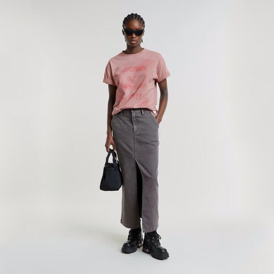 G-Star RAW Midi Kokerrok Grijs Dames - Foto 3