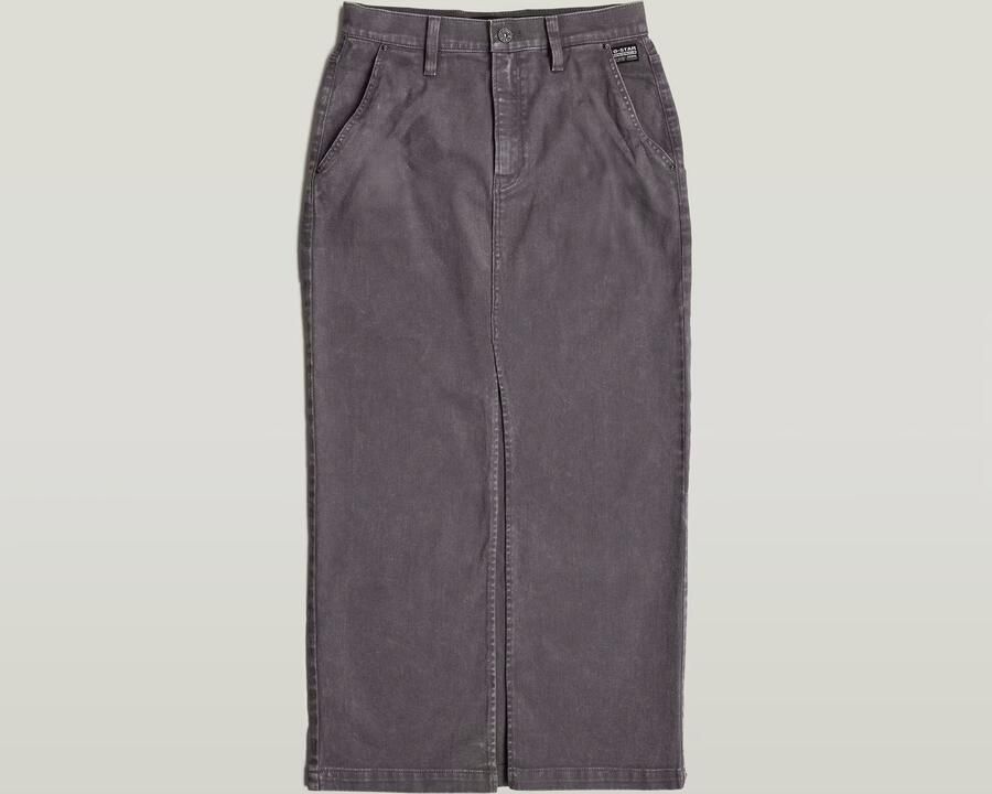 G-Star RAW Midi Kokerrok Grijs Dames - Foto 7
