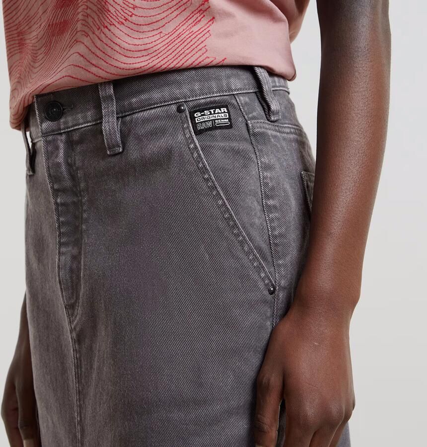 G-Star RAW Midi Kokerrok Grijs Dames - Foto 6