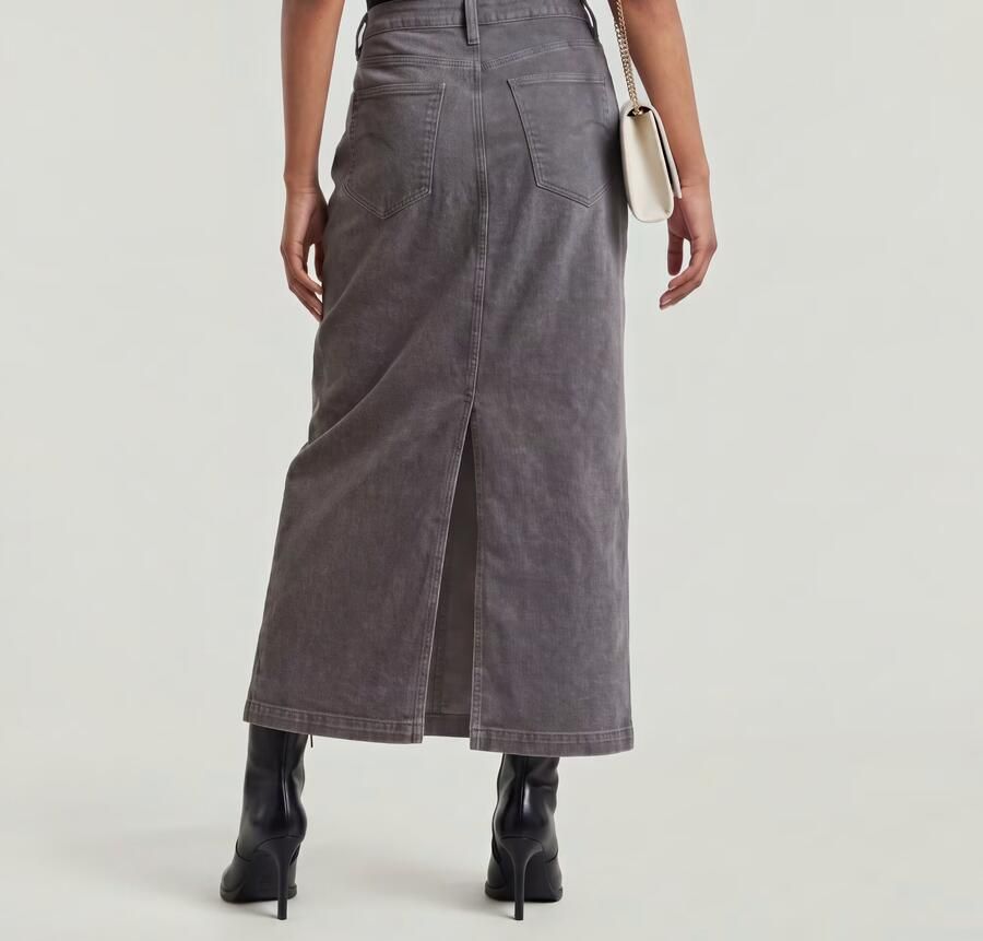 G-Star RAW Midi Kokerrok Grijs Dames - Foto 6