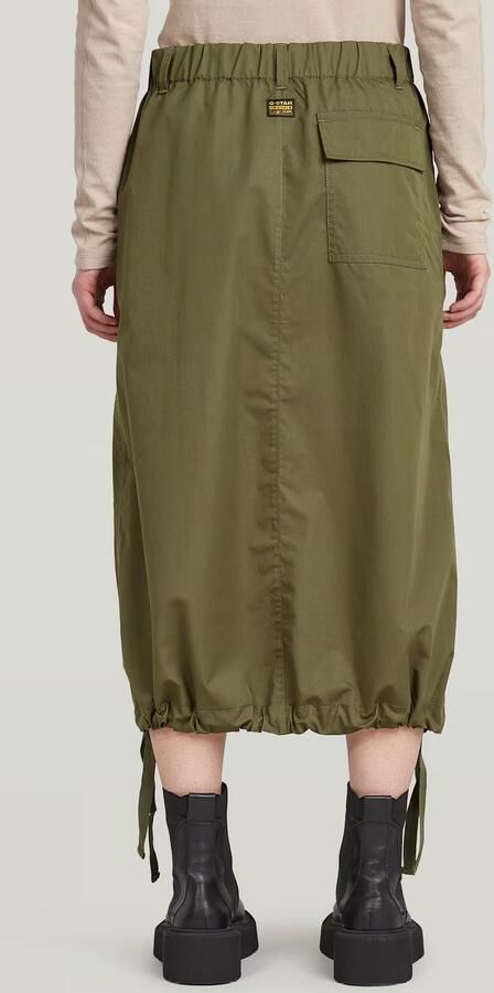 G-Star RAW Midi Parachute Rok Groen Dames - Foto 6