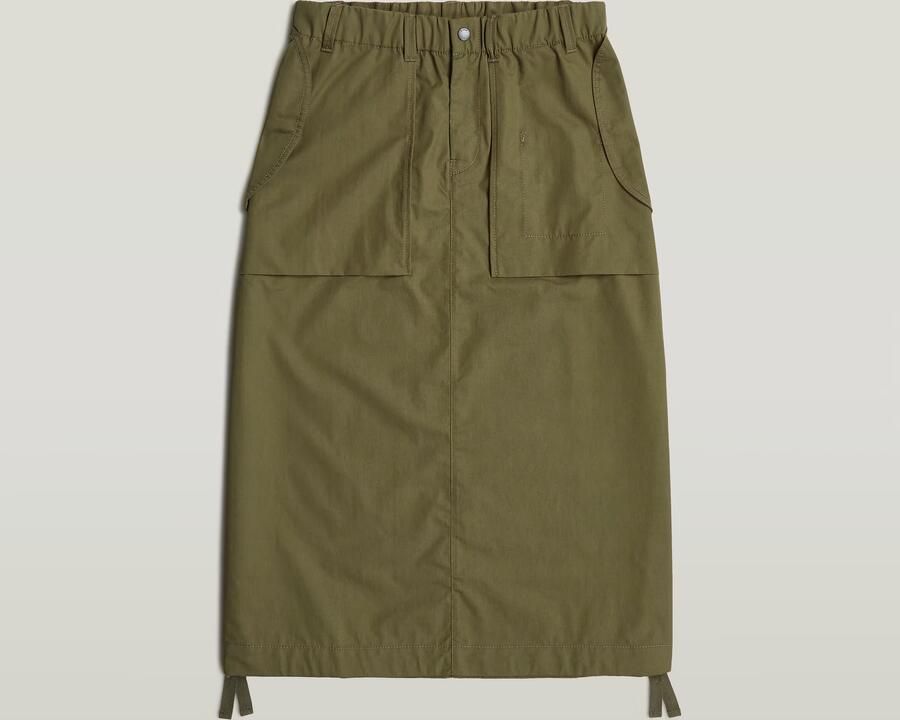 G-Star RAW Midi Parachute Rok Groen Dames - Foto 4