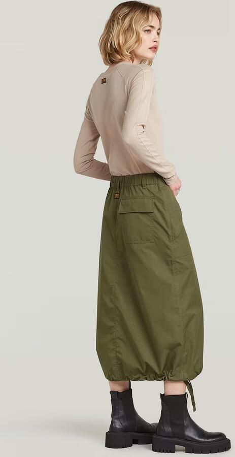 G-Star RAW Midi Parachute Rok Groen Dames - Foto 5