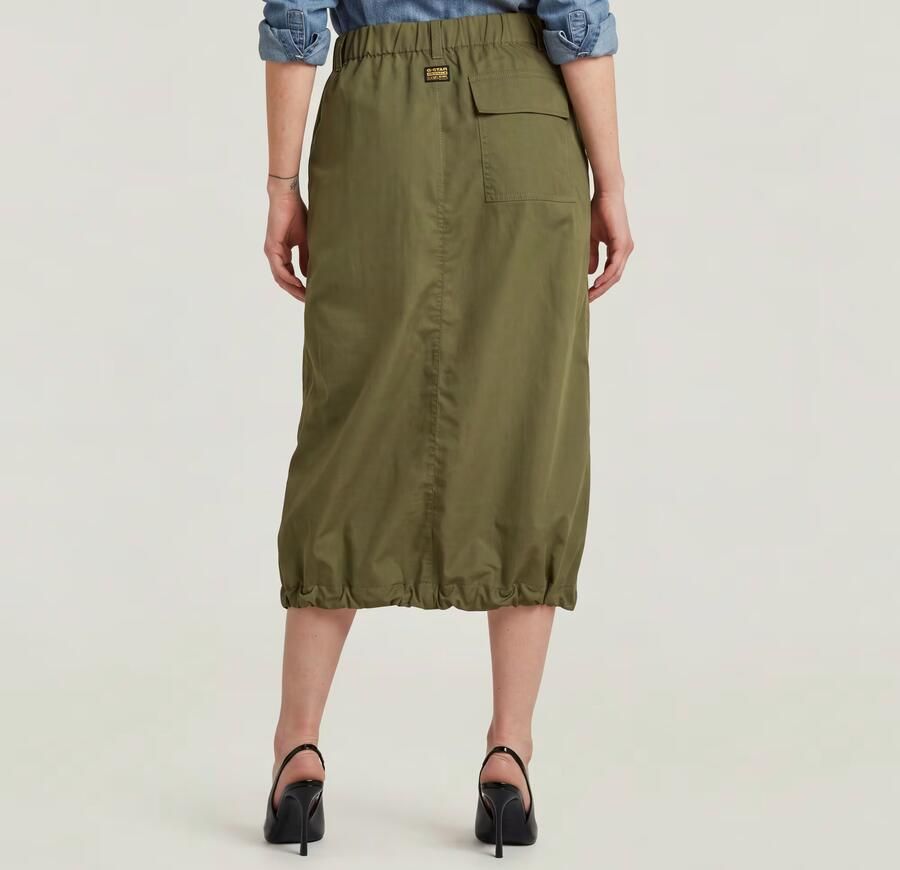 G-Star RAW Midi Parachute Rok Groen Dames - Foto 4