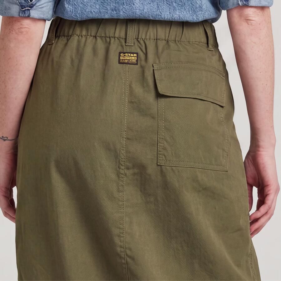 G-Star RAW Midi Parachute Rok Groen Dames - Foto 3