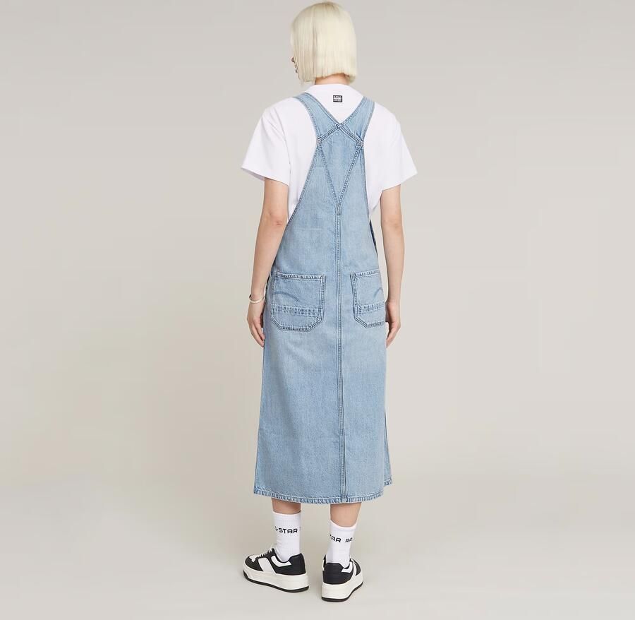 G-Star RAW Midi Tuinbroek Jurk Lichtblauw Dames - Foto 4