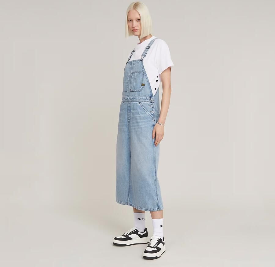 G-Star RAW Midi Tuinbroek Jurk Lichtblauw Dames - Foto 5