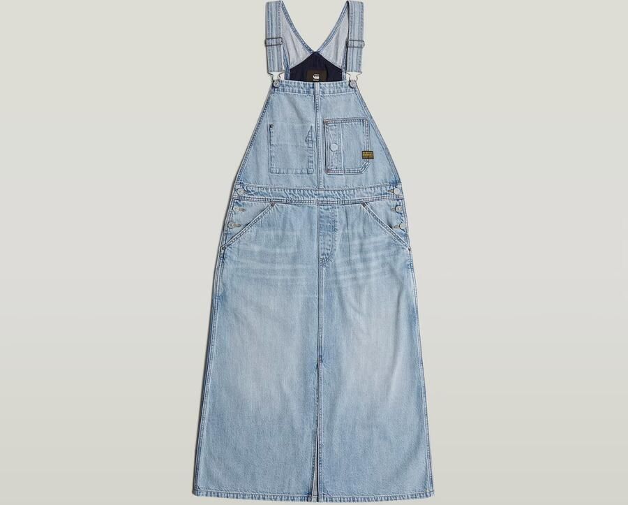 G-Star RAW Midi Tuinbroek Jurk Lichtblauw Dames - Foto 6