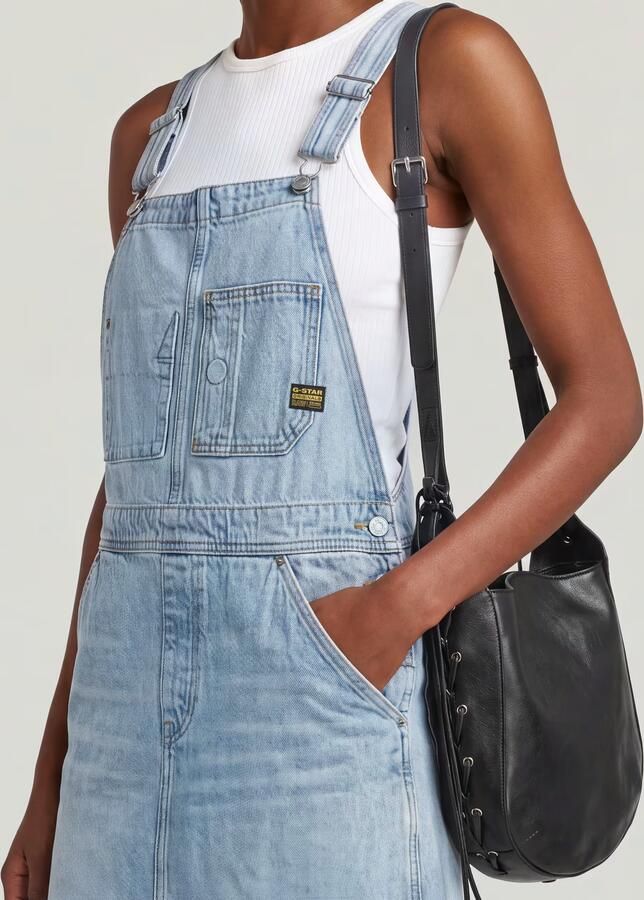 G-Star RAW Midi Tuinbroek Jurk Lichtblauw Dames - Foto 4
