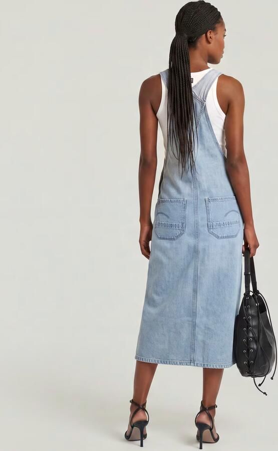 G-Star RAW Midi Tuinbroek Jurk Lichtblauw Dames - Foto 6