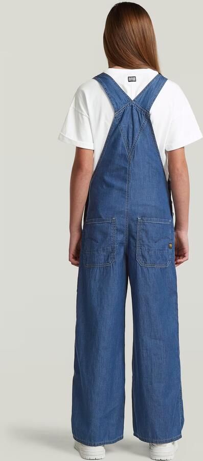 G-Star RAW Midi Tuinbroek voor meisjes Midden blauw meisjes - Foto 5