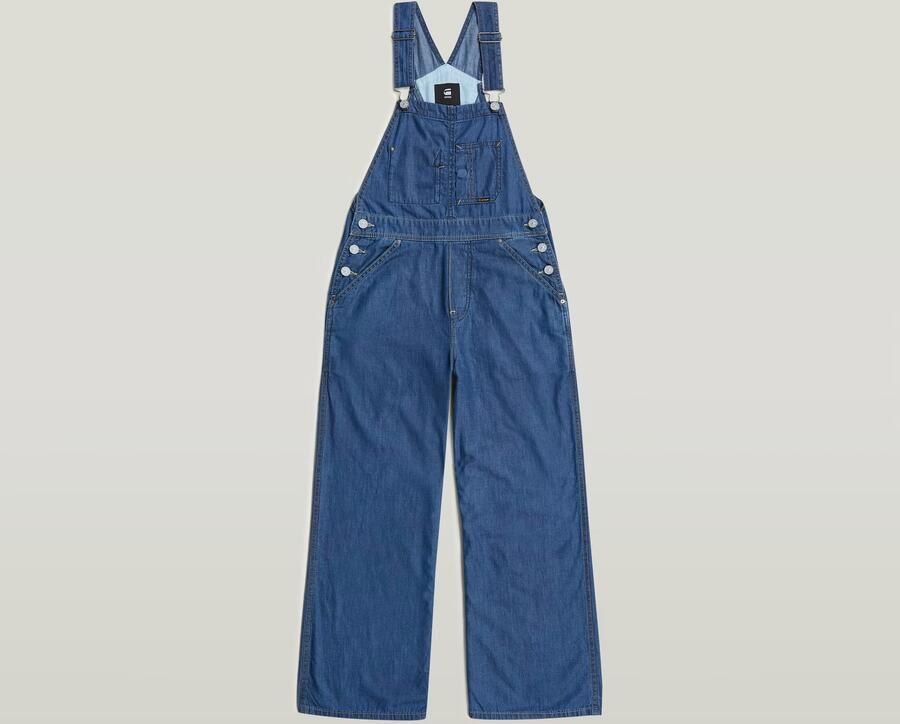 G-Star RAW Midi Tuinbroek voor meisjes Midden blauw meisjes - Foto 2