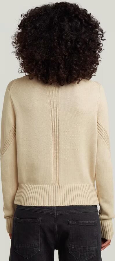 G-Star RAW Milano Half Zip Knit Wit Dames - Foto 6