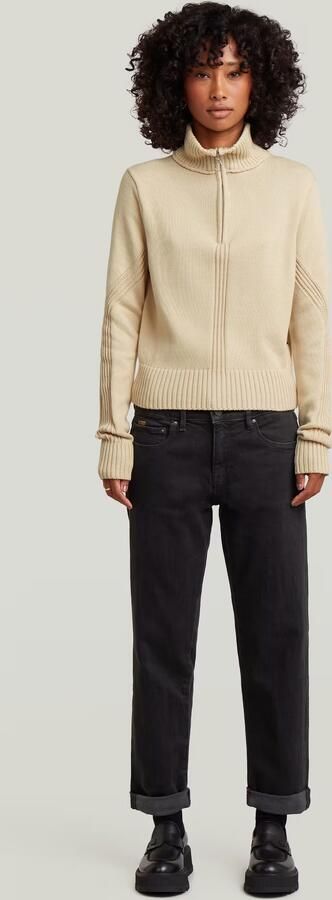 G-Star RAW Milano Half Zip Knit Wit Dames - Foto 7