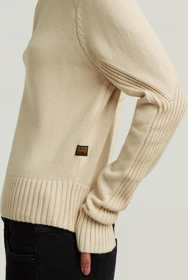 G-Star RAW Milano Half Zip Knit Wit Dames - Foto 4