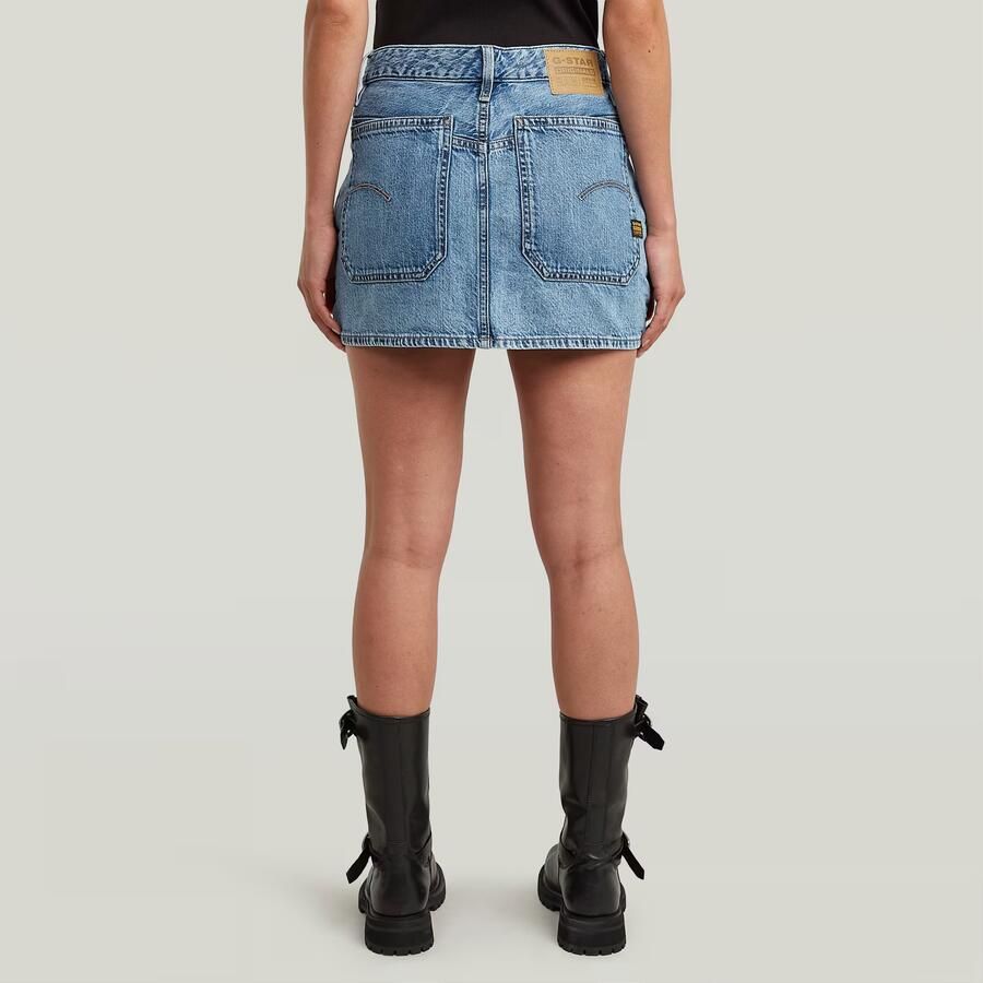 G-Star RAW Mini Cargo Rok Midden blauw Dames - Foto 2