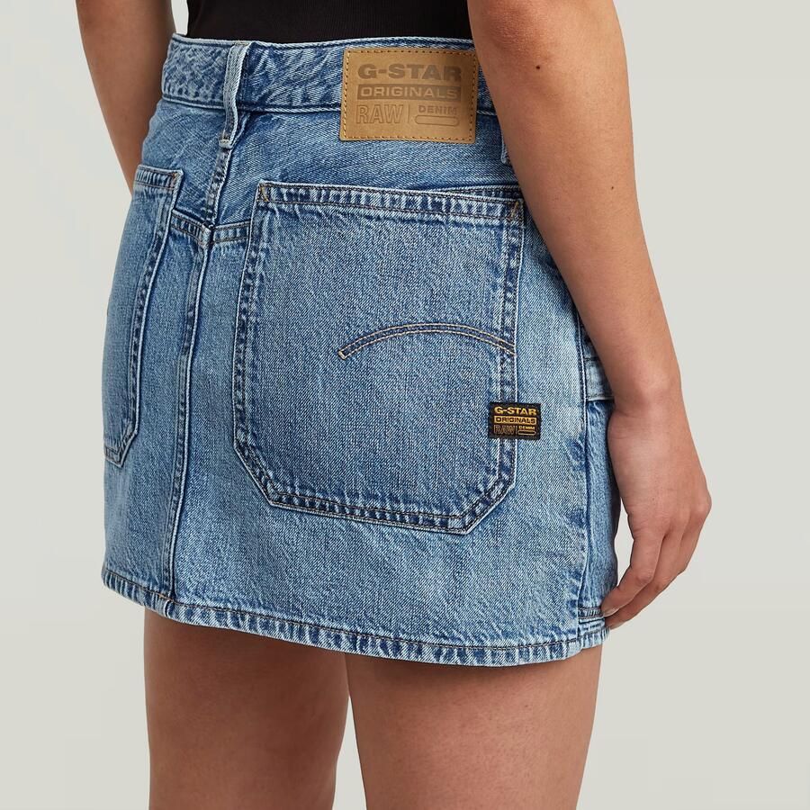 G-Star RAW Mini Cargo Rok Midden blauw Dames - Foto 3