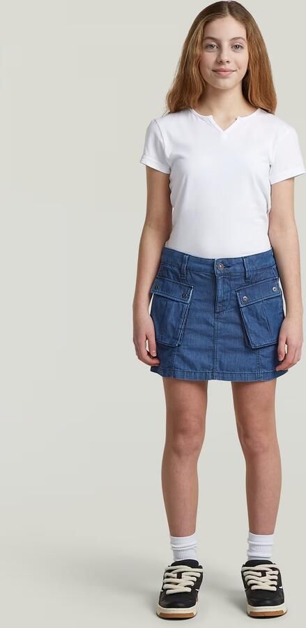 G-Star RAW Mini Cargorok voor meisjes Midden blauw meisjes - Foto 5