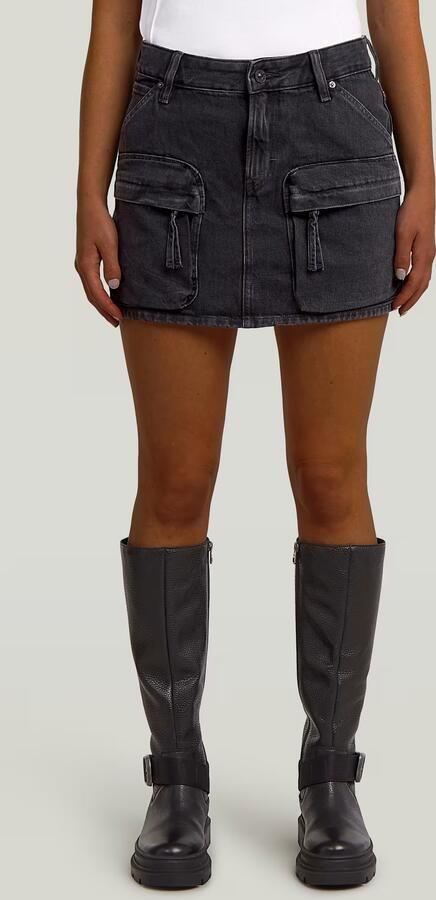 G-Star RAW Mini Cargorok Zwart Dames - Foto 7