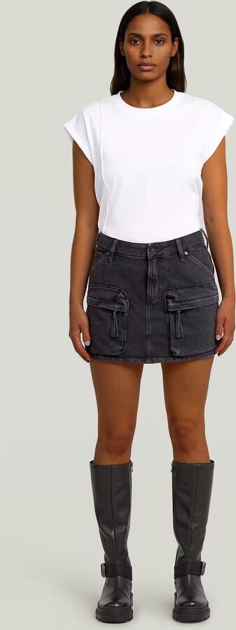 G-Star RAW Mini Cargorok Zwart Dames - Foto 6