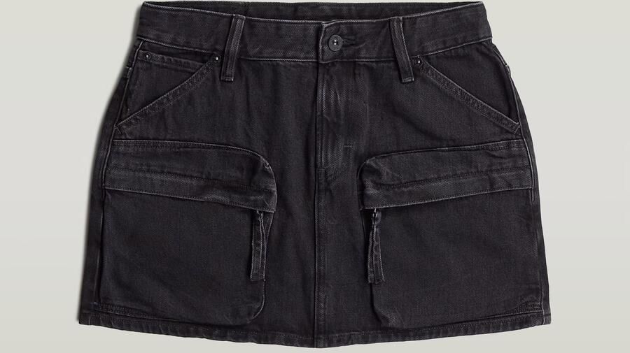 G-Star RAW Mini Cargorok Zwart Dames - Foto 4
