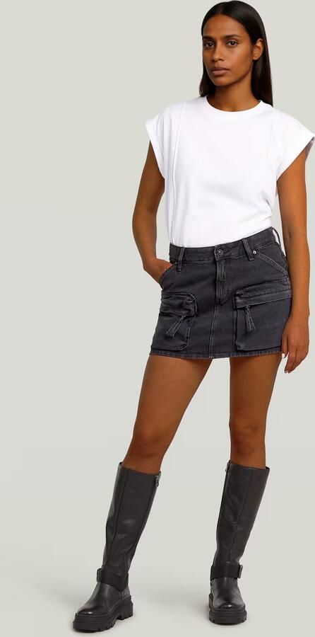 G-Star RAW Mini Cargorok Zwart Dames - Foto 5