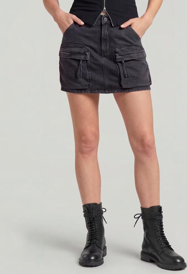 G-Star RAW Mini Cargorok Zwart Dames - Foto 6