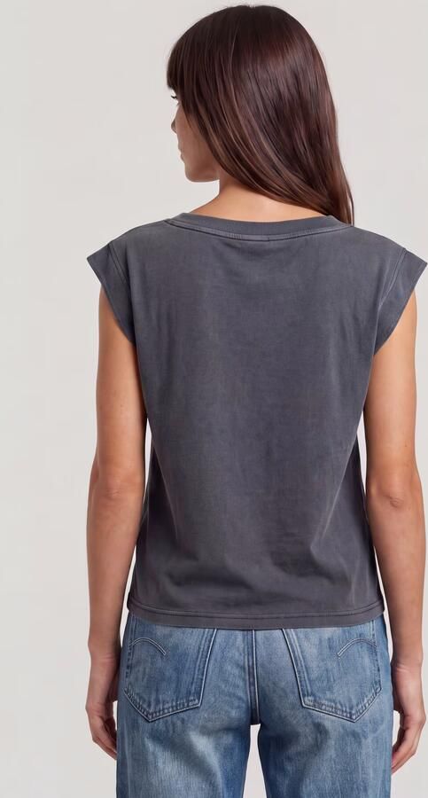 G-Star RAW Mini G-Script Logo Overdyed Top Grijs Dames - Foto 13