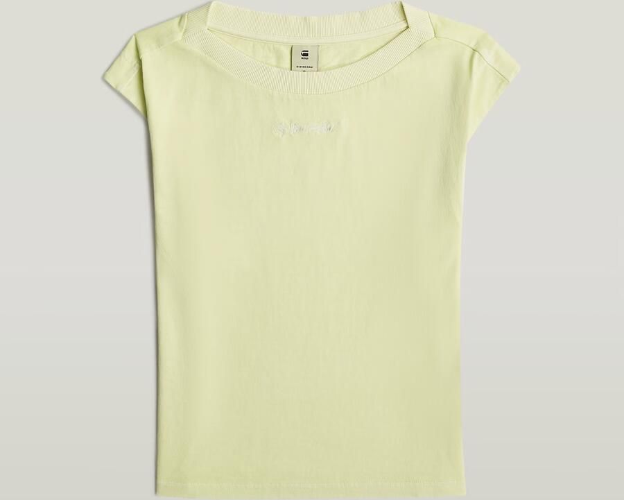 G-Star RAW Mini G-Script Logo T-shirt Groen Dames - Foto 6