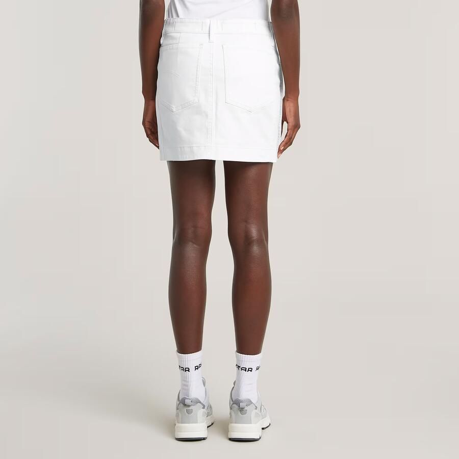 G-Star RAW Minirok Button Through Wit Dames