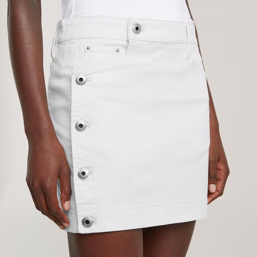 G-Star RAW Minirok Button Through Wit Dames - Foto 3