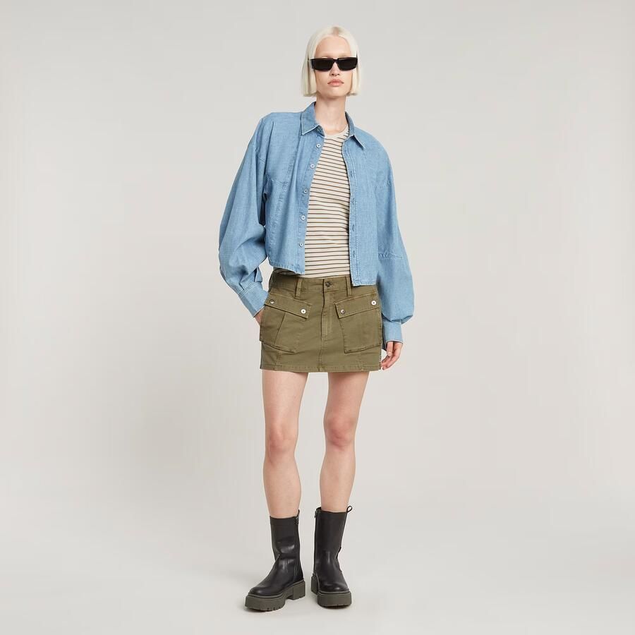 G-Star RAW Minirok Cargo Groen Dames - Foto 2