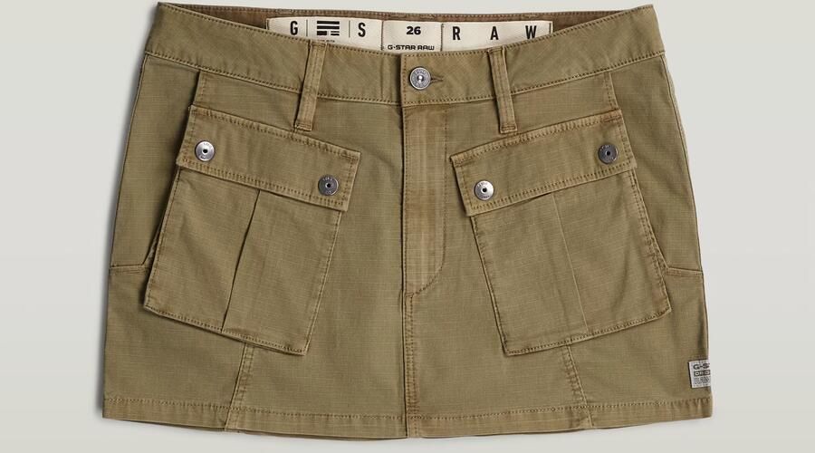 G-Star RAW Minirok Cargo Groen Dames - Foto 7