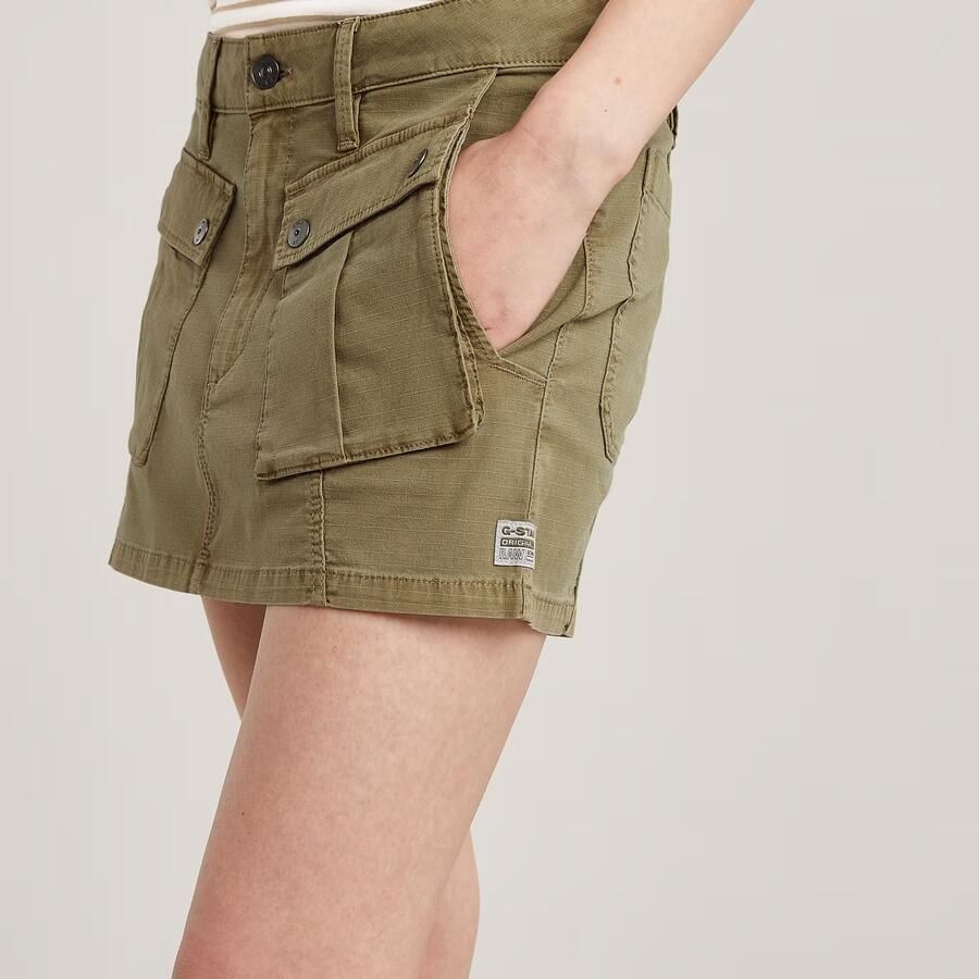 G-Star RAW Minirok Cargo Groen Dames - Foto 4