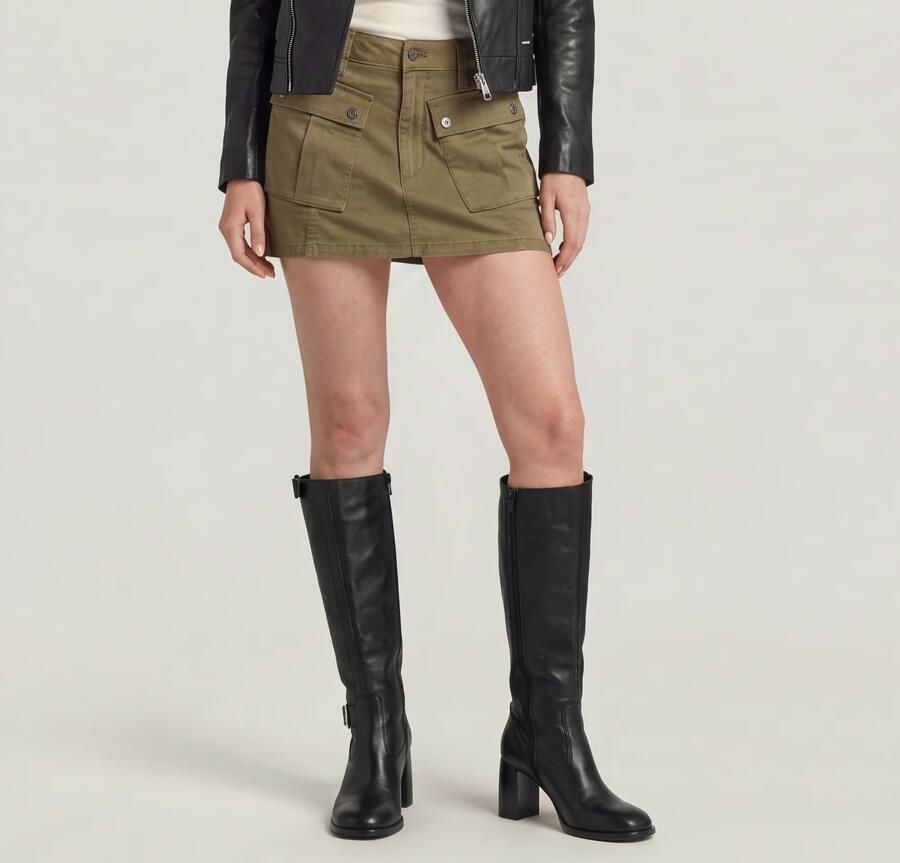 G-Star RAW Minirok Cargo Groen Dames - Foto 6