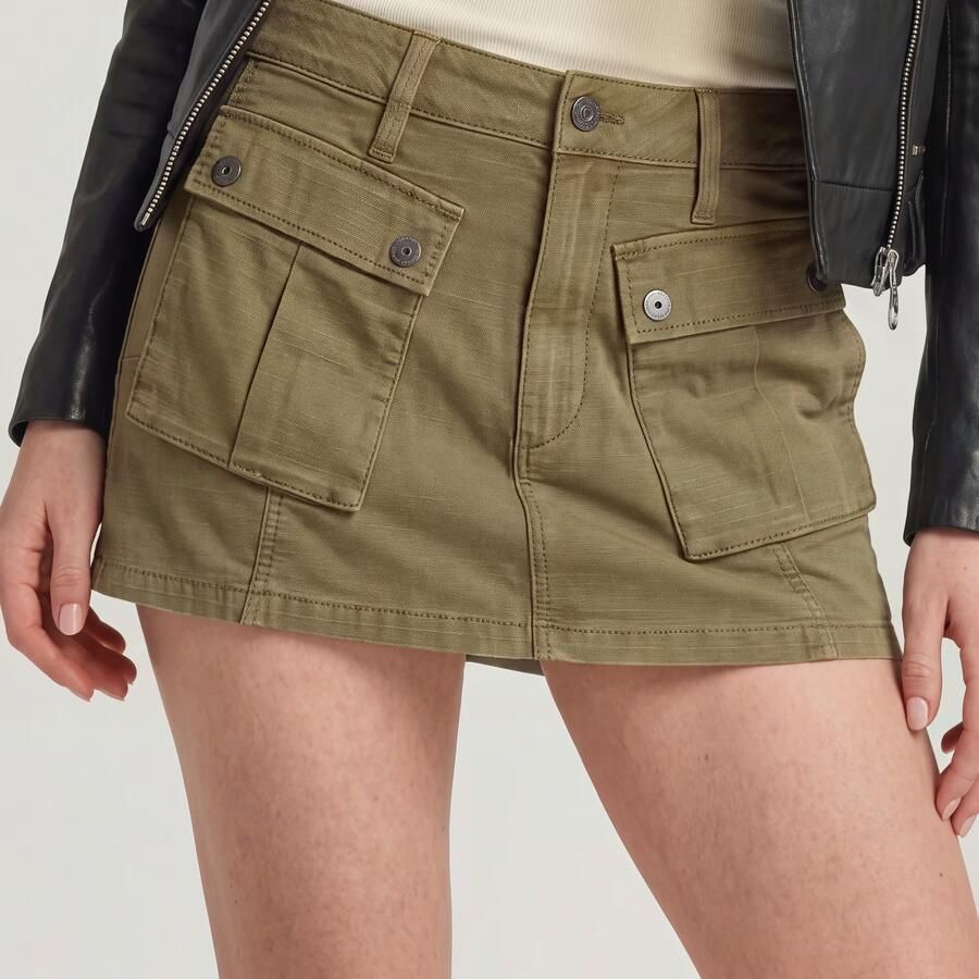 G-Star RAW Minirok Cargo Groen Dames - Foto 3