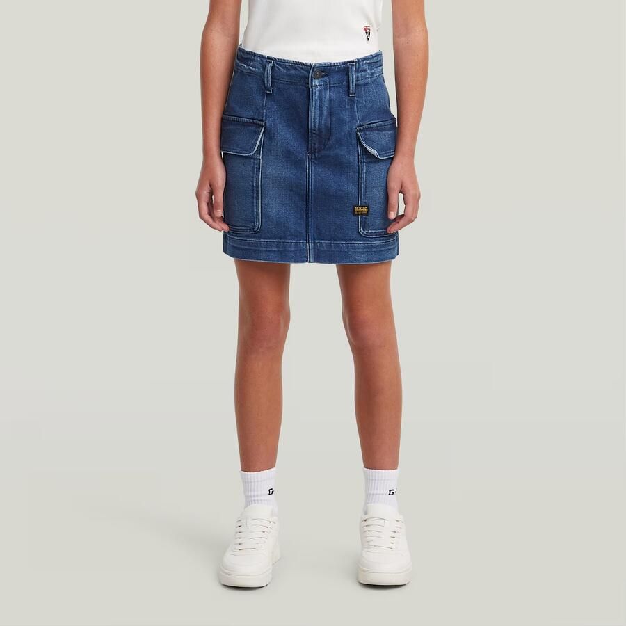 G-Star RAW Minirok Cargo voor meisjes Midden blauw meisjes