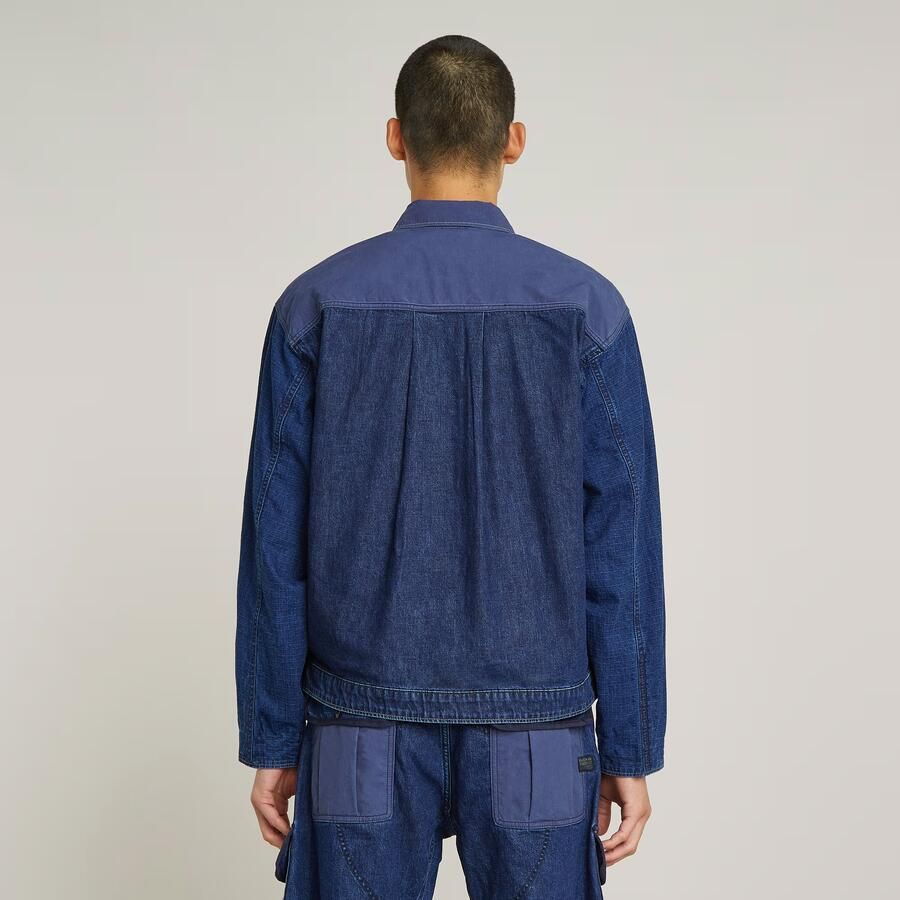G-Star RAW Mixed Coach Zip Jack Donkerblauw Heren