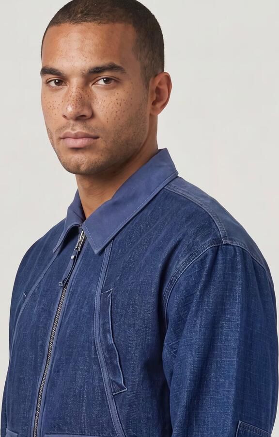 G-Star RAW Mixed Coach Zip Jack Donkerblauw Heren - Foto 5
