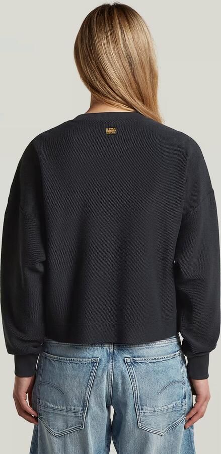 G-Star RAW Mixed Media Sweater Midden blauw Dames - Foto 5