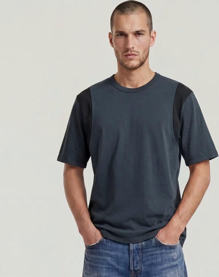 G-Star RAW MN Relaxed T-Shirt Donkerblauw Heren - Foto 4