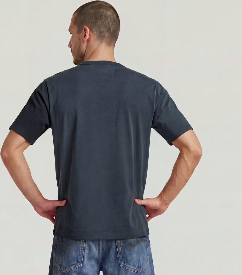 G-Star RAW MN Relaxed T-Shirt Donkerblauw Heren - Foto 3