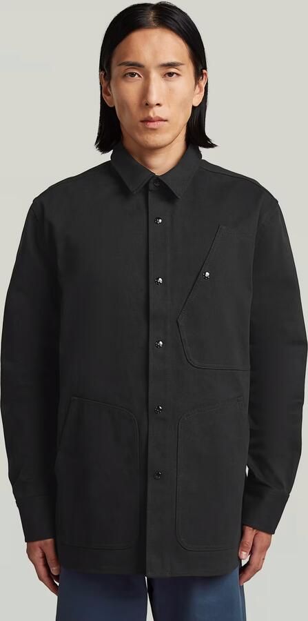 G-Star RAW MN Twill Slim Overshirt Zwart Heren