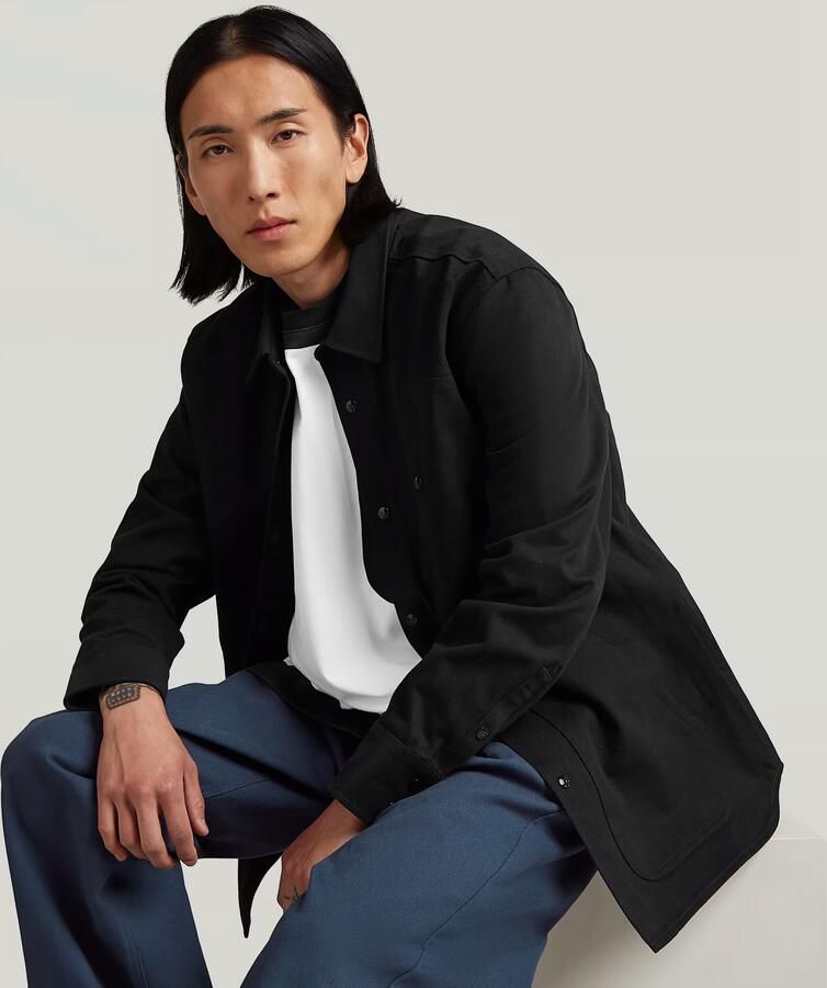 G-Star RAW MN Twill Slim Overshirt Zwart Heren - Foto 4