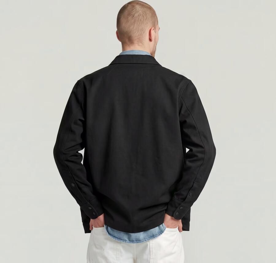 G-Star RAW MN Twill Slim Overshirt Zwart Heren - Foto 4