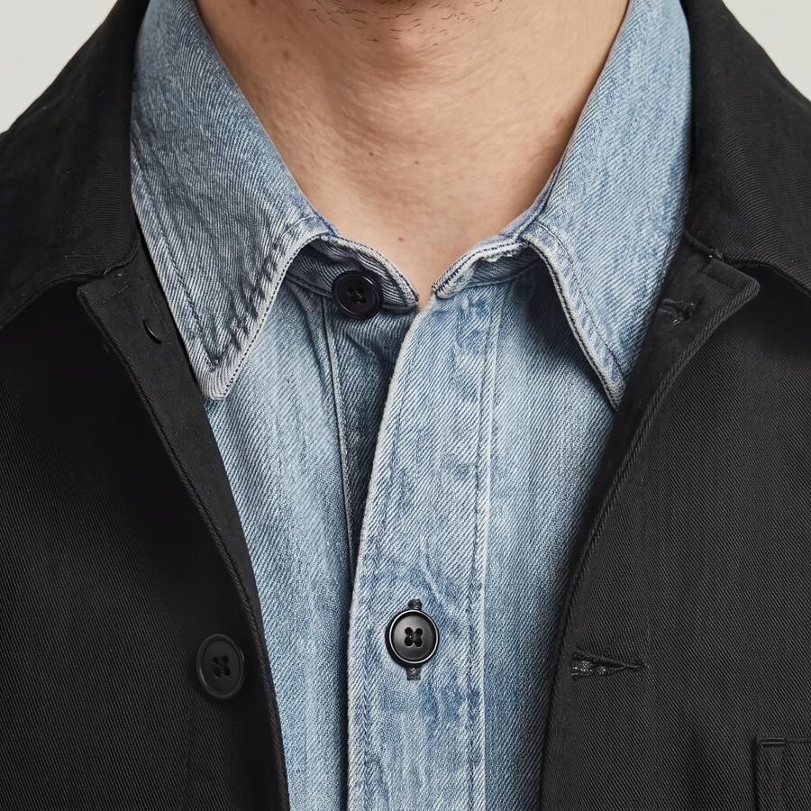 G-Star RAW MN Twill Slim Overshirt Zwart Heren - Foto 3